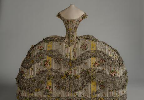 Image: Fashion doll's dress dating from 1760s