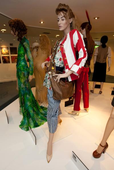 2003 Marni: Cotton print ensemble and ‘jewel’-encrusted shoulder bag. Selector: Lucinda Chambers, Vogue  