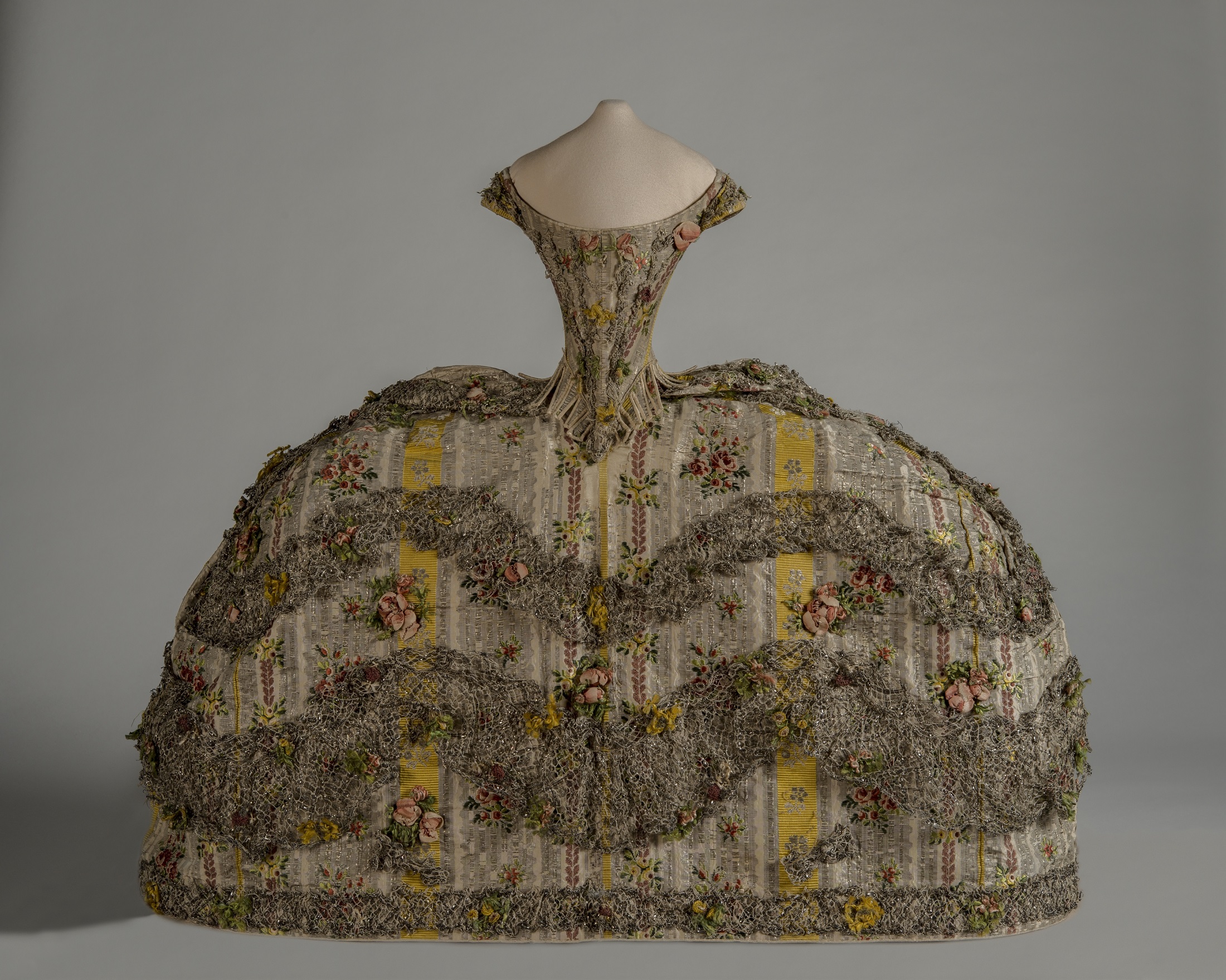 Image: Fashion doll's dress dating from 1760s