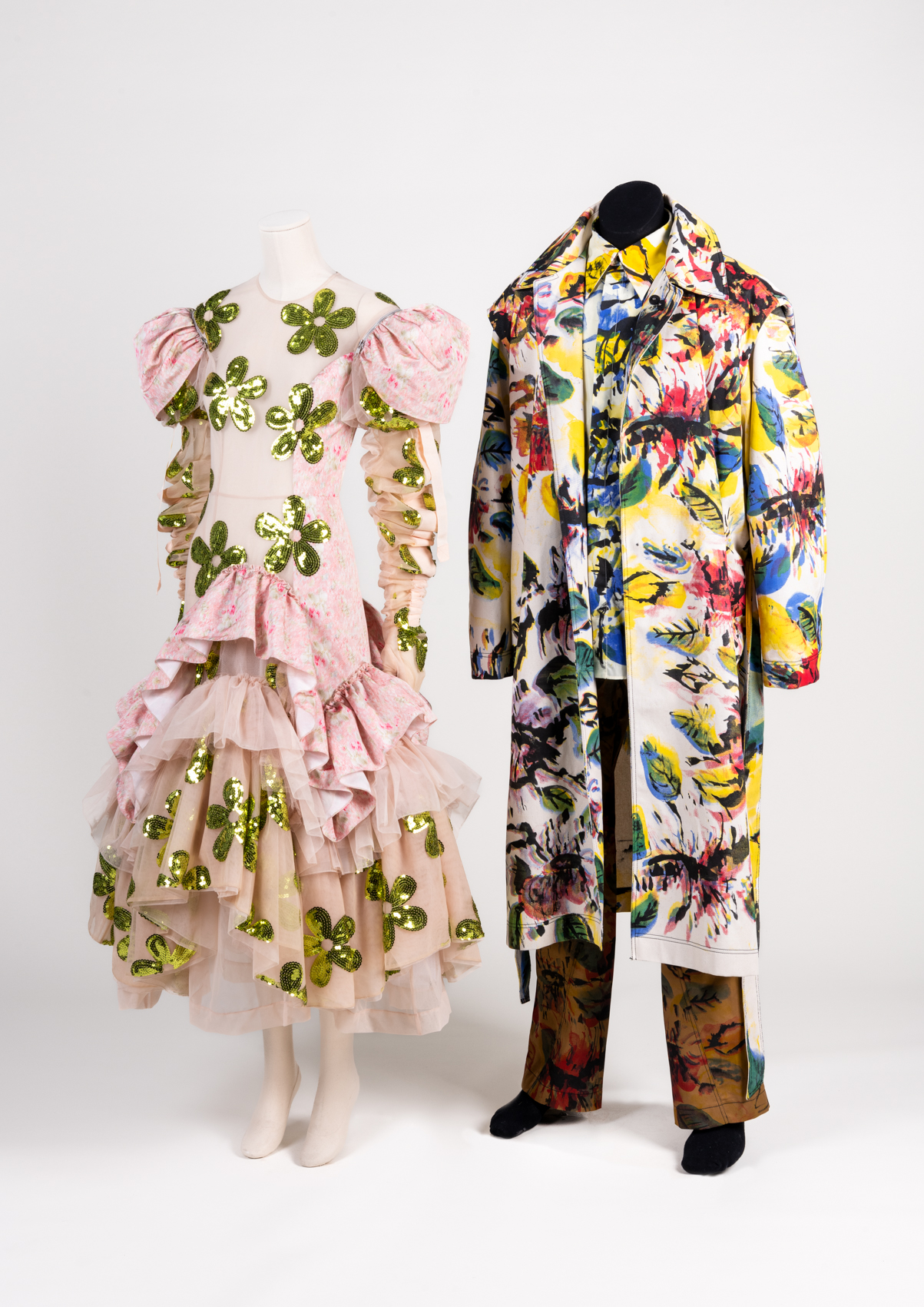 The two outfits selected for Dress of the Year 2023 by Simone Rocha and Bianca Saunders