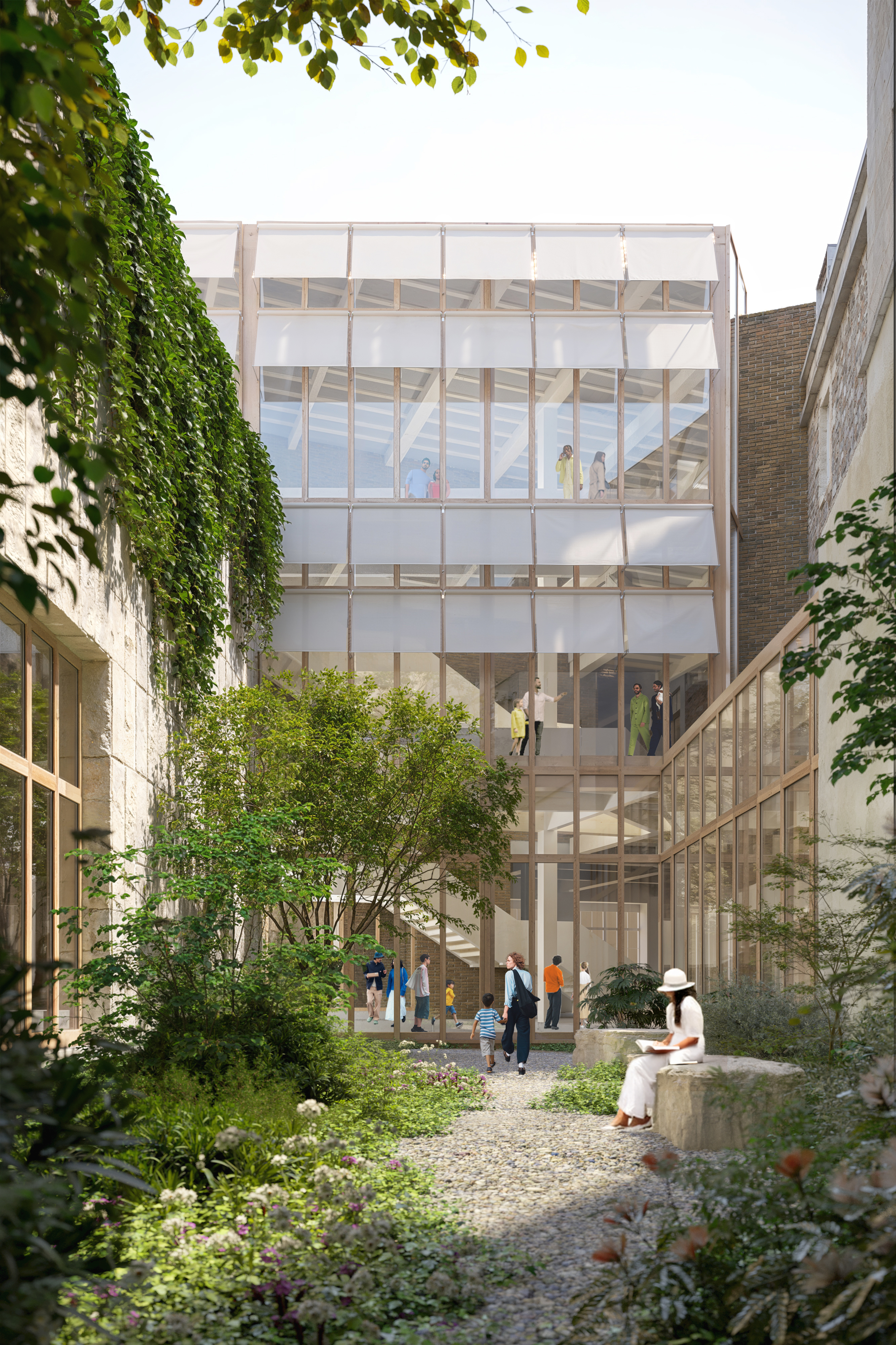 Architects render of the new courtyard garden
