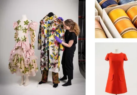 A seleciton of pieces form the Fashion Museum Bath Collection