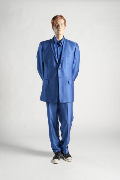 1996 Alexander McQueen, Paul Smith: ‘Bumster’ trouser ensemble; man’s blue suit. Selector: Tamsin Blanchard, The Independent