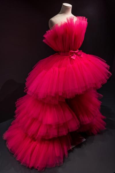 2019 Giambattista Valli for H&M: Pink tulle dress. Selector: Donna Wallace