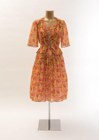 13 Woman's ensemble: summer dress and bolero jacket