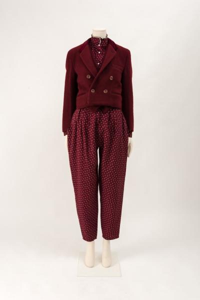 68 Woman's ensemble: shirt, trousers, jacket, waistcoat