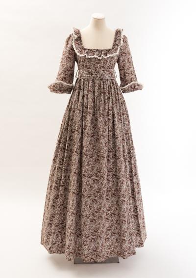 35 Woman's long printed cotton dress