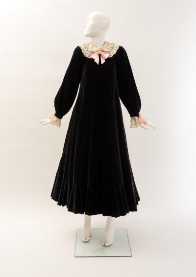 42 Woman's long velvet dress