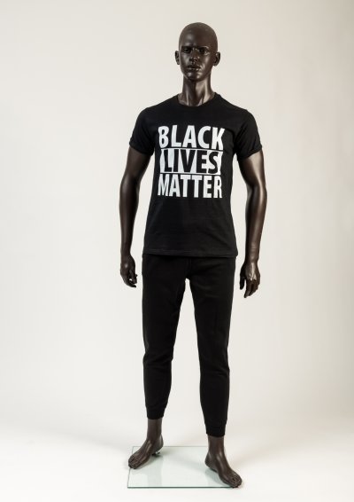 Black cotton ‘Black Lives Matter’ print T-shirt